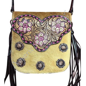 American Darling Cross Body Hair-On Genuine Leather Western Women Bag Handbag Purse | Travel Bags College Casual